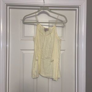 Pale yellow LOFT top!